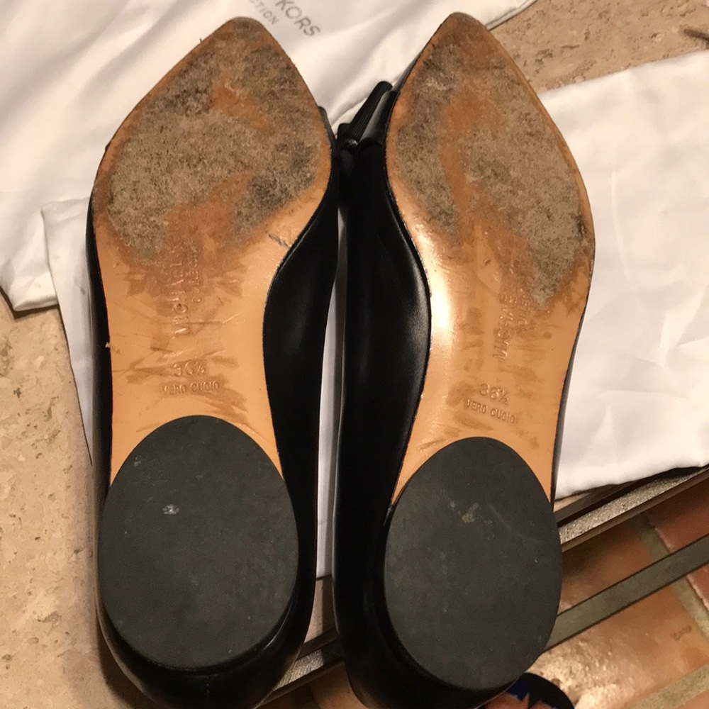 Michael Kors Collection Marla leather bow flats - Picture 6 of 8